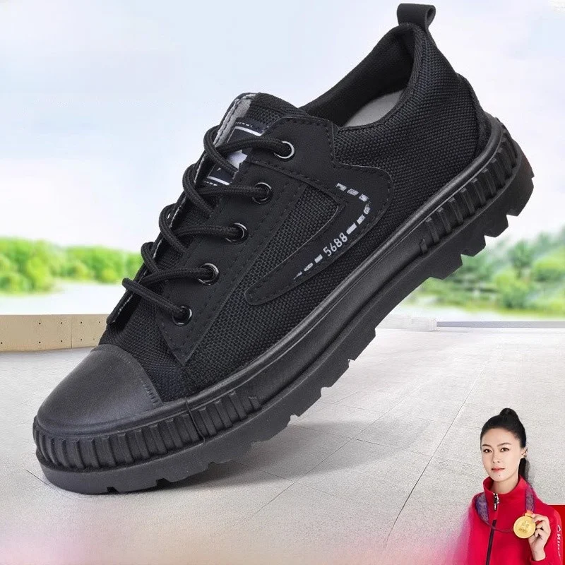 

Новые мужские модные рабочие ботинки из холщовой ткани, противоскользящие, износостойкие, дышащие, для работы на ферме, тренировок, повседневной носки.