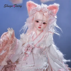 Shugafairy Libra Original Bjd Doll 1/4 Full Set Female Japanese Kimono Lo Type Puffy skirt Style Toy For Girls Ball Jointed Doll