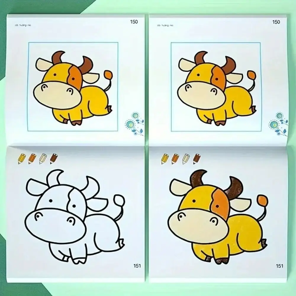 160 페이지 크리 에이 티브 만화 색칠하기 책 교육 휴식 선물 낙서 그림 책 낙서 책 어린이