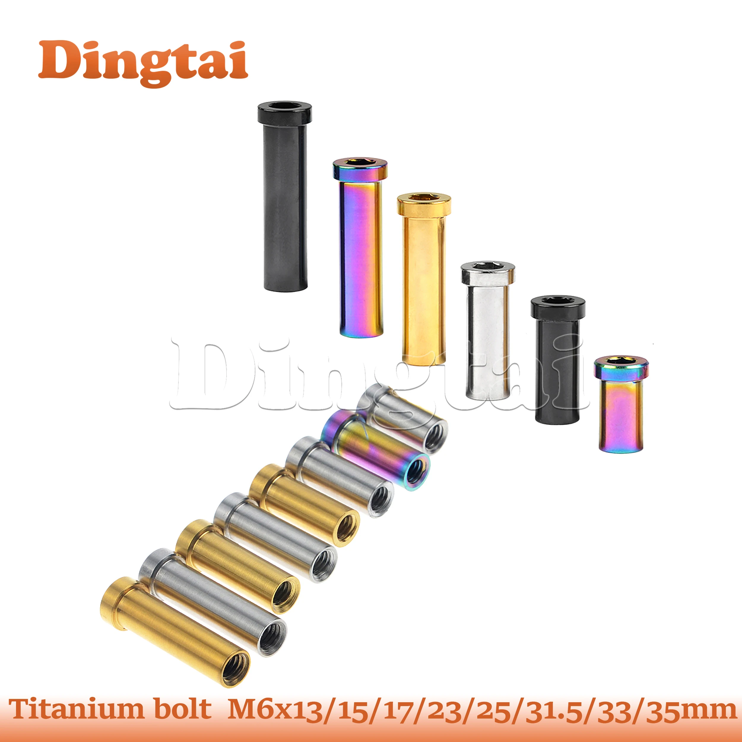 Titanium Bolt M6x13 /15/ 17 /23 / 25 /31.5/ 33 /35mm for Road Bicycle Brake Caliper C Clamp Fix