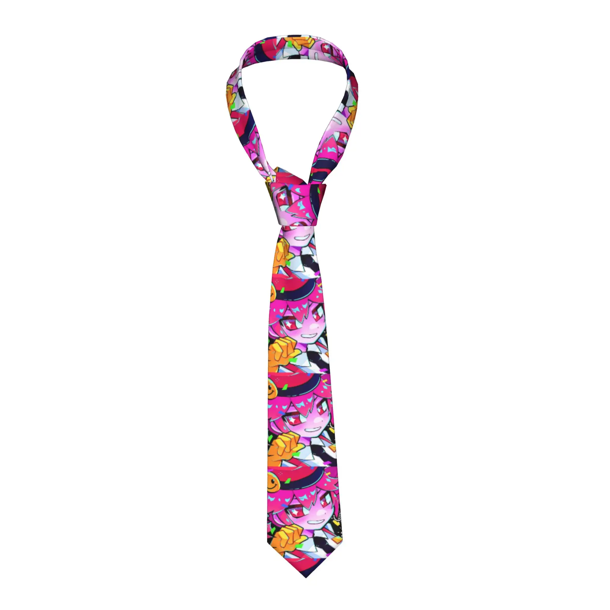 Cravate pour homme Mesmerizer Kasane Teto Hatsune Miku, décontractée, en polyester, largeur 8 cm, Kawaii, accessoires pour hommes, cravate de mariage