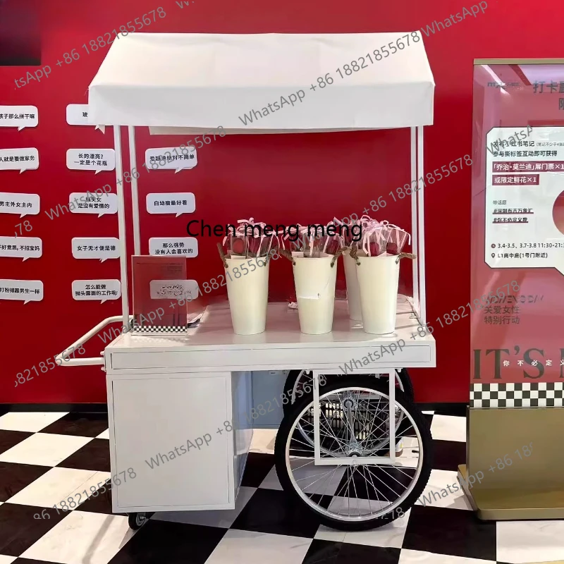 

Night market stall car Outdoor tasting promotion table Mobile stall display Parade dining car