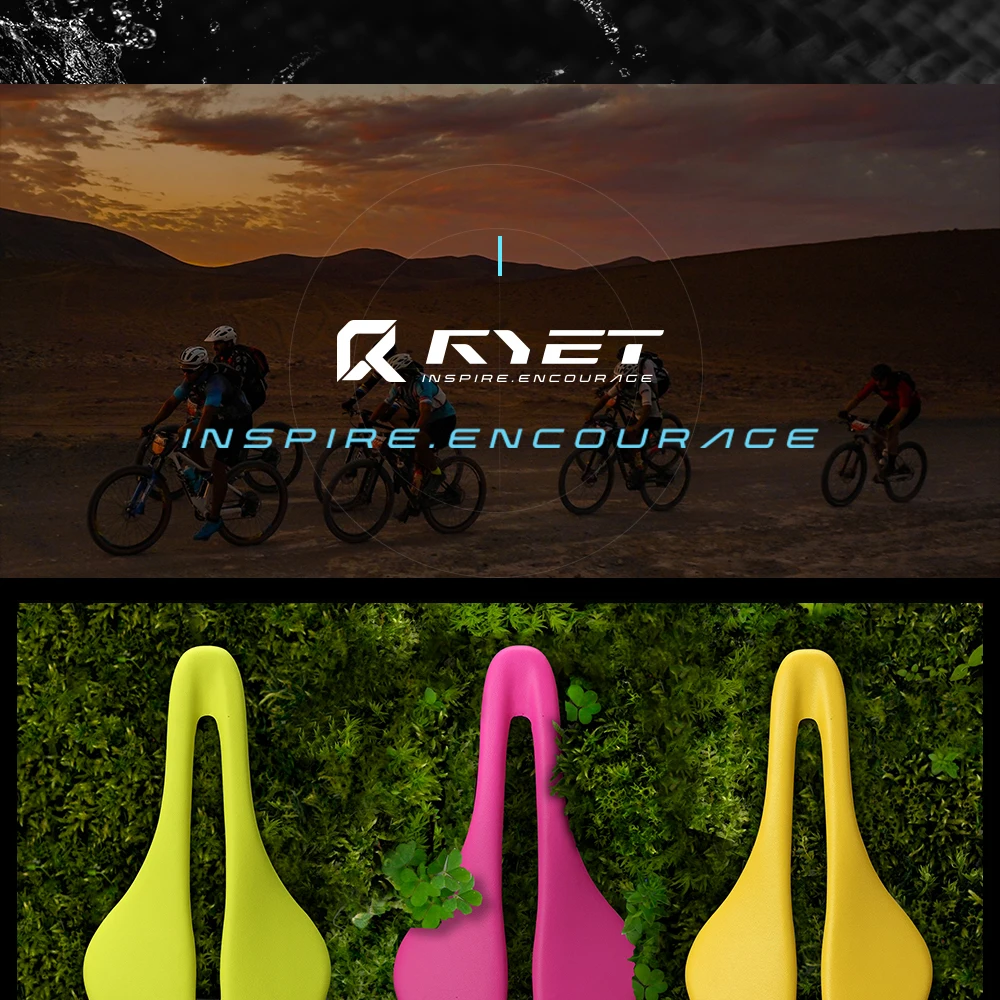 RYET Vollcarbon Ultraleichter 69/79g Fahrradsattel 7x9MM OVAL Komfort Ergonomisches Design Fahrradsitzkissen für Rennrad MTB Gravel Bike – Detail 13