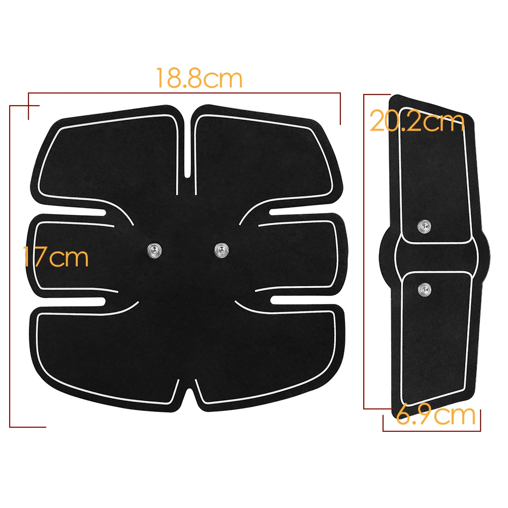 Smart EMS Muscle Stimulator Wireless Abdominal Arm Trainer Fitness Body Shaping Massager Portable Neck Back Muscle Relaxer Gym