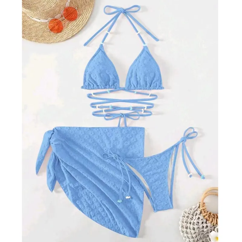 Bikini rosa con Push-Up para mujer, traje de baño Sexy, ropa de playa, trajes de baño para niña, Bikini brasileño para piscina