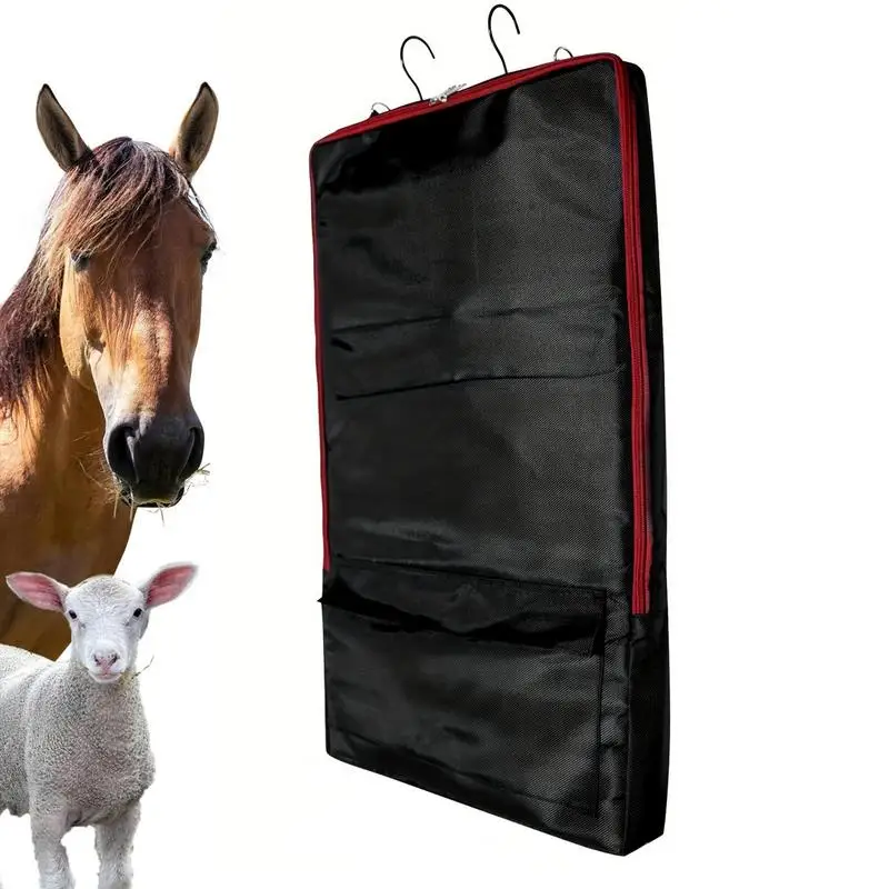 

Сумка для переноски Horse Tack с карманами на молнии Регулируемый плечевой ремень Водонепроницаемый устойчивый органайзер Товары для конного спорта