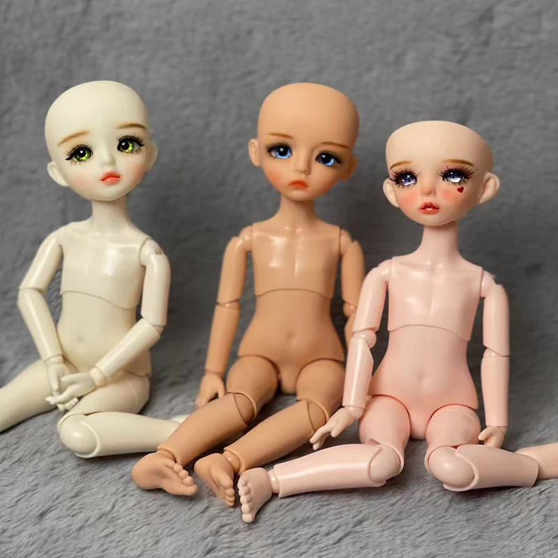 White/pink/brown Skin 1/6 Bjd Dolls DIY Makeup Head Female / Male 30cm Doll Kids Girls Doll Toy Gift Dolls for Girls