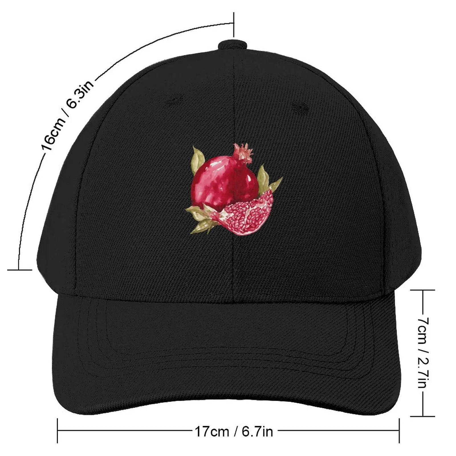 Red pomegranate Baseball Cap Hood Vintage Anime Hat beach hat Sun Hats For Women Men's