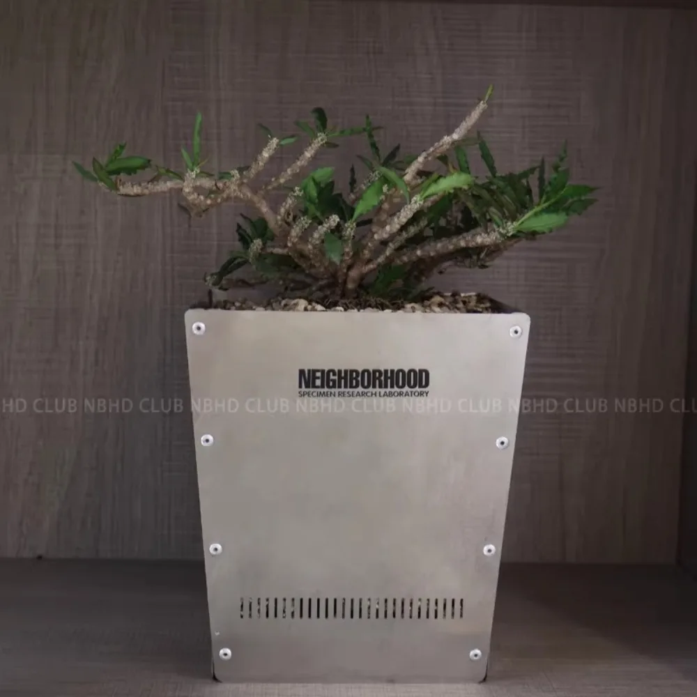 

Stainless Steel Flower Pot - Full Metal, Breathable Planter for Indoor/Outdoor Plants, Home & Garden Decor
