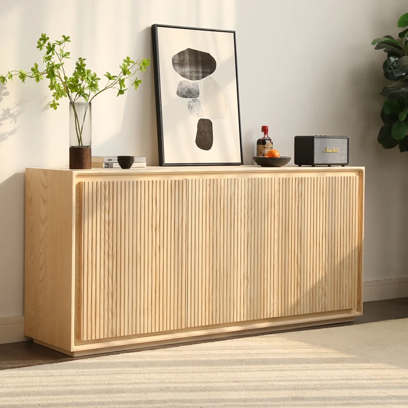LMM Japanese-style log simple custom gate solid wood cabinet restaurant storage locker