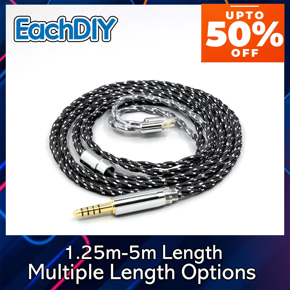 

Кабель для наушников из смешанного нейлона и OCC с оплеткой для UE11, UE18 Pro, QDC, Gemini, Gemini-S, Anole V3-C, V3-S, V6-C, 0.78 мм, 2-контактный, 8748