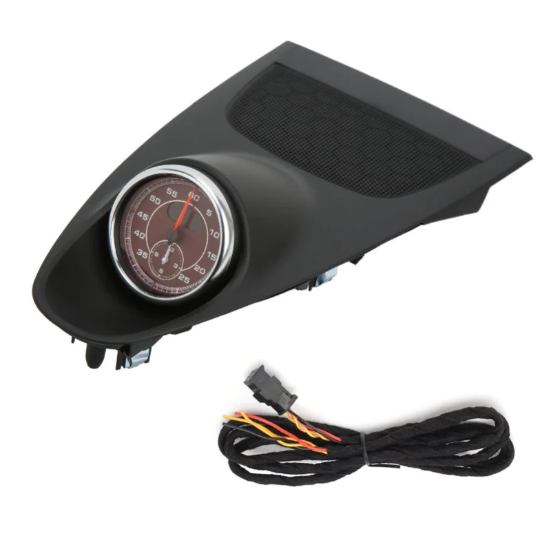 

Black Center Dashboard Clock Upper Cover With Stopwatch Replacement For 718 20162020(ChronomèTre Rouge Foncé )