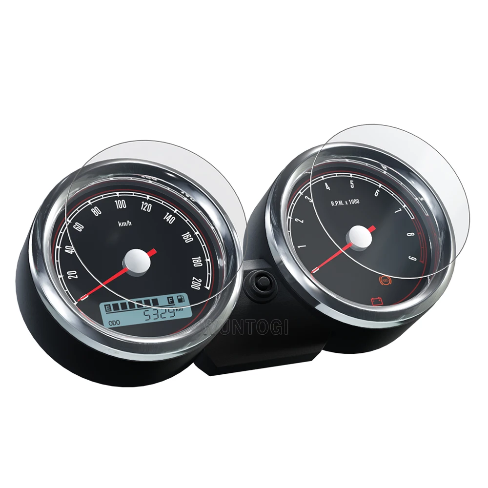 Para royal enfield continental gt 650 2018-protetor de tela do painel continental gt acessórios tft lcd películas protetoras