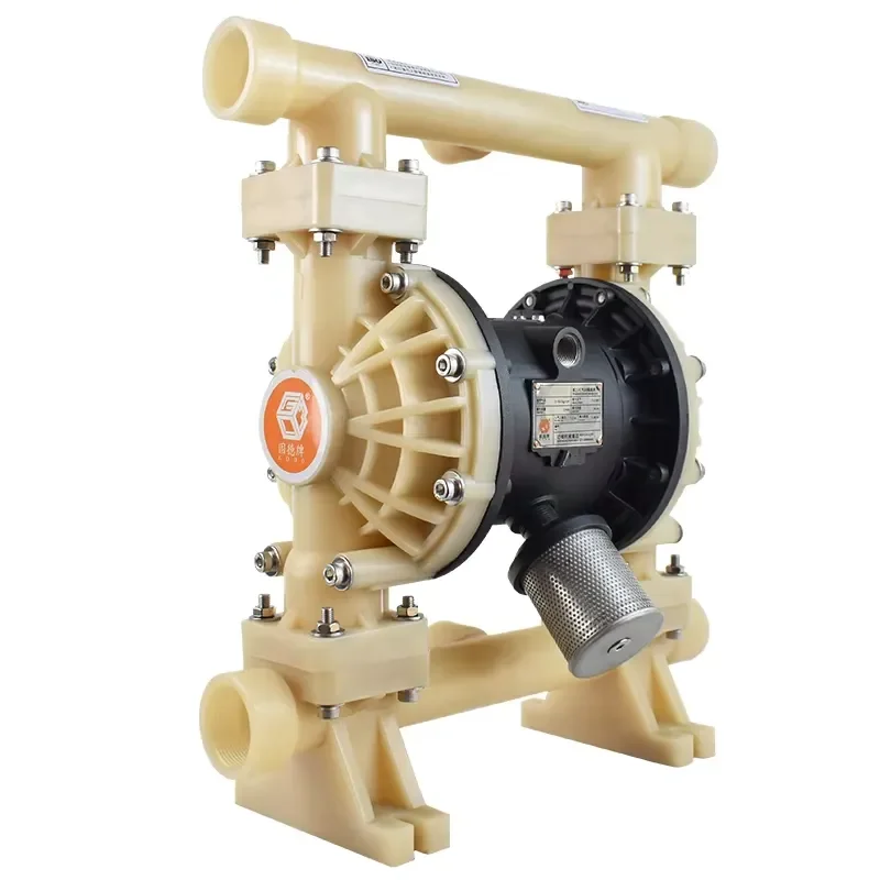 【Hot Sale】 QBY3-32F PVDF AODD Pump Irrigation Pneumatic Diaphragm Pump Chemical Acid Pump