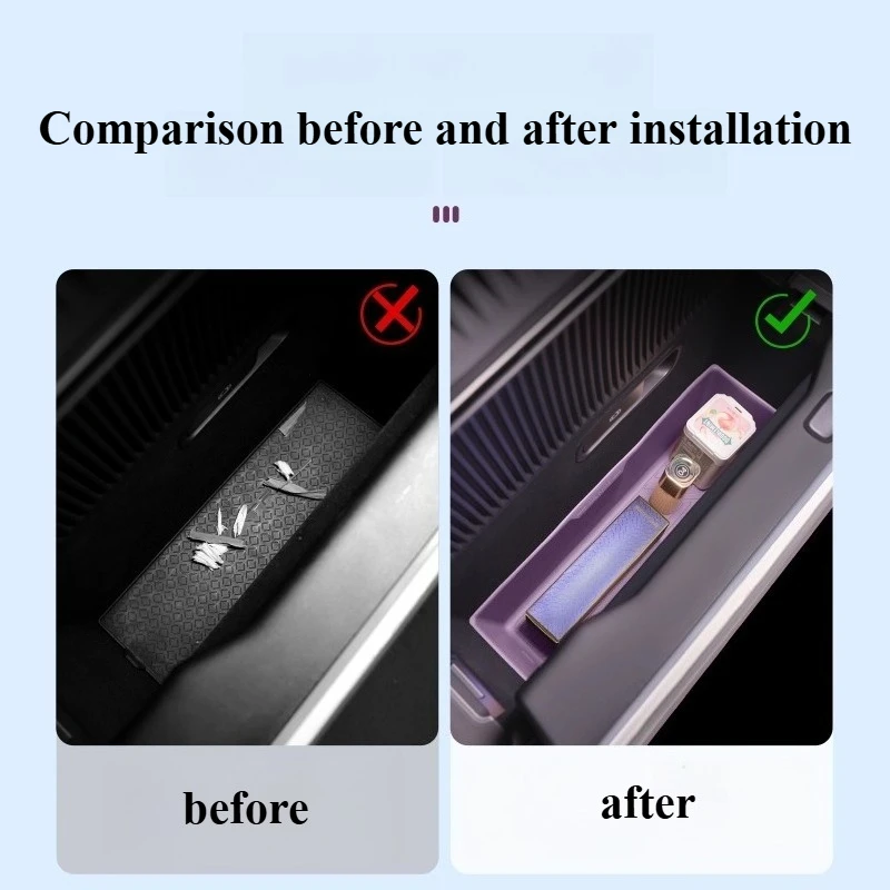 Storage Slot Decorative Accessories Modified Interior Supplies Car Accessories For Avatr 12/06/07 Door Storage Box Silicone Pad