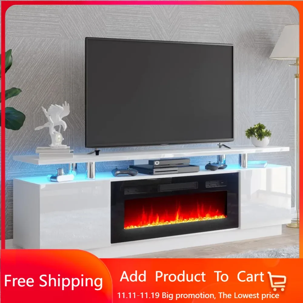 Fireplace TV Stand with 36