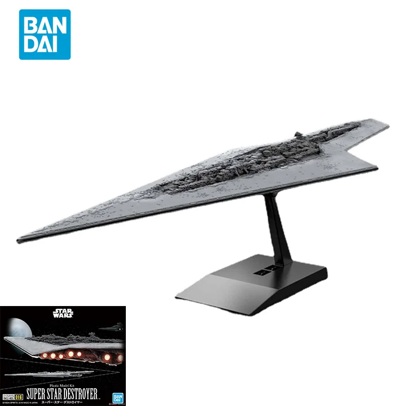 

Bandai Original STAR WARS Anime Model SUPER STAR DESTROYER Action Figure Assembly Model Toys Collectible Gifts For Children