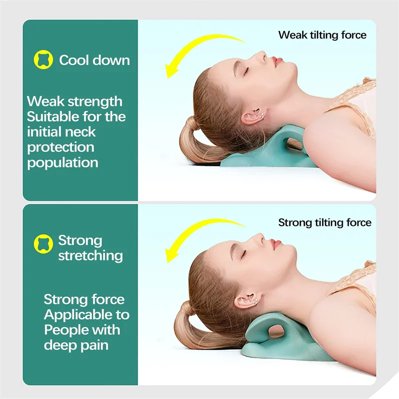 Multifunctional U-Shaped EVA Massage Pillow Stretcher Timing Control for Office Table Use Neck Shoulder Comfortable Massager