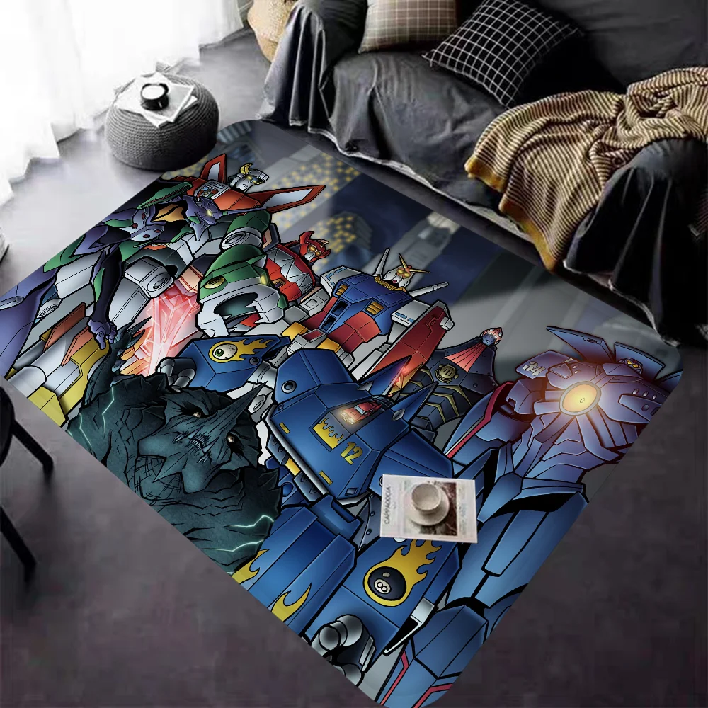 UFO Robot Goldrake Grendizer Sci Fi Anime Entrance Door Mat Anti-slip Absorb Water Long Strip Cushion Bedroon Mat Toilet Rug