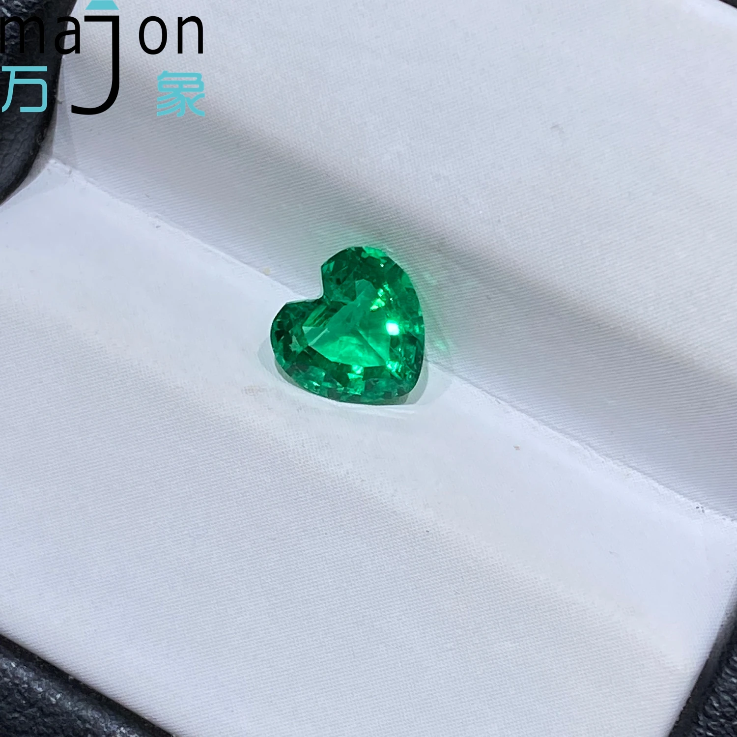 0.7CT Lab Grown Colombia Emerald Heart Shape Gemstone For Diy Jewelry Earrings Making Material Selectable AGL Certificate - Image 4