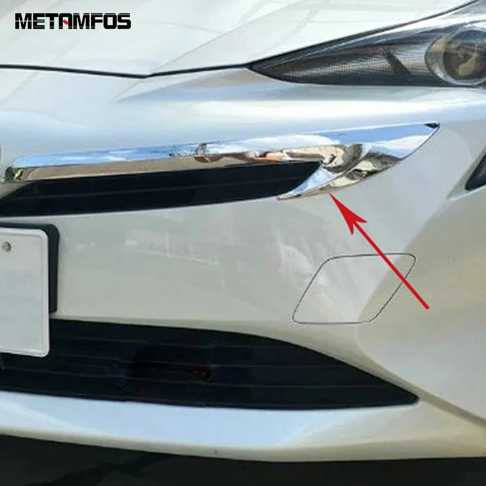 For Toyota Prius 2016 2017 2018 Chrome Front Center Grille Racing Grill Strip Cover Molding Trim Sticker Accessories Car Styling