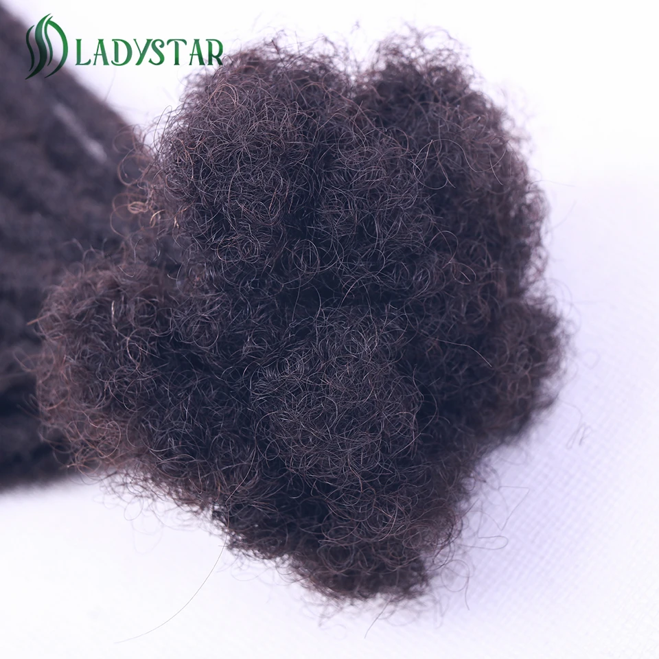 100% Extensions de dreadlocks de cheveux humains 0.6 cm d'épaisseur de largeur Dreadlocks Crochet tressage cheveux Extensions de serrures faites à la main