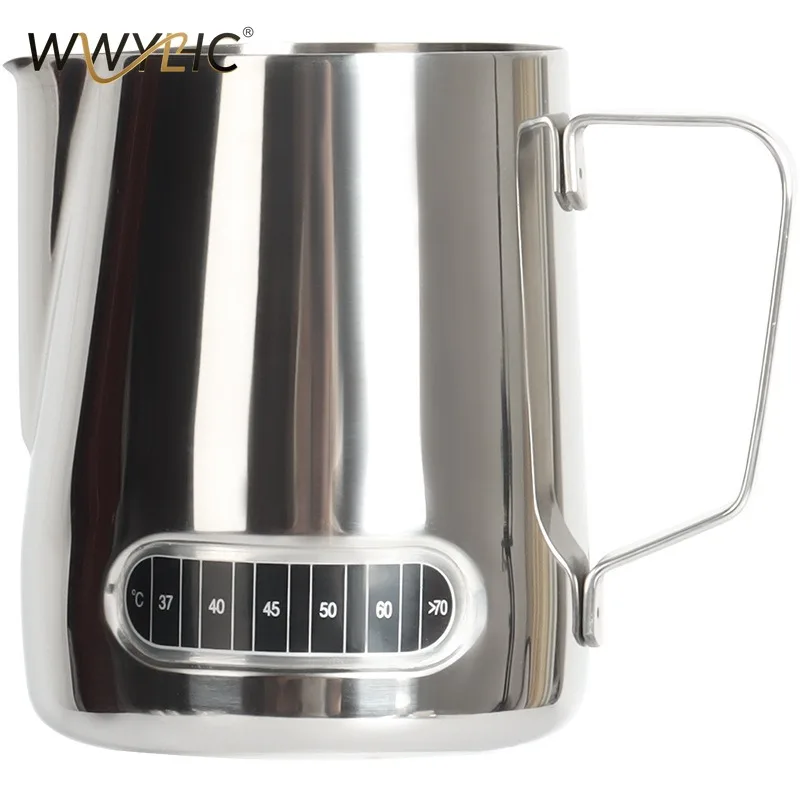 Suitable for Stainless Steel Latte Cup, Fancy Milk Foam Cup, Coffee Latte Tank, Measuring Cup, Pointed Mouth Latte Pot