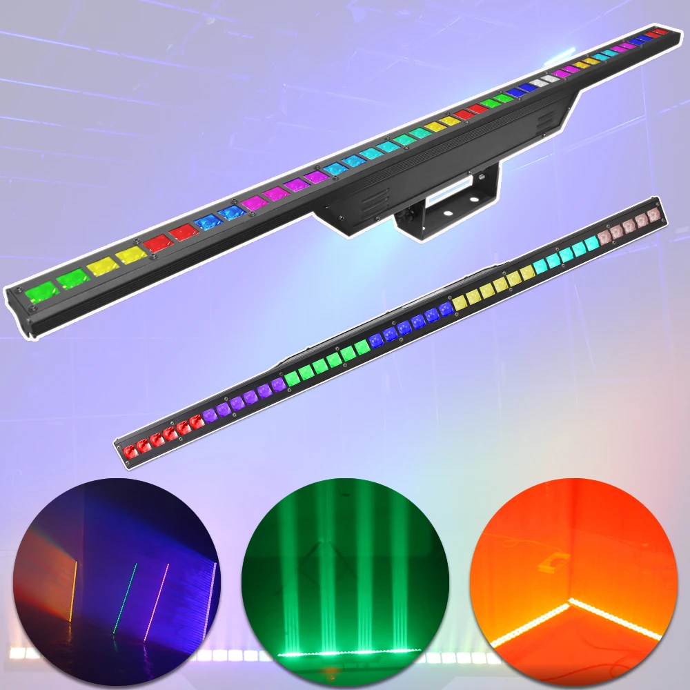 yuer led bar luz de parede luz de lavagem luz de cortina dj disco party danca boate feriado rgb 3in 40x3w 01