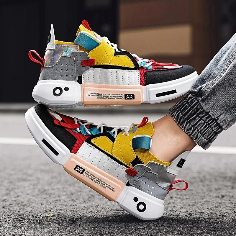 Summer 2024 Mixed Colors Sneakers Men Breathable Trendy Male Couple Shoes Big Size 46 Light Casual Shoe Zapatillas Hombre