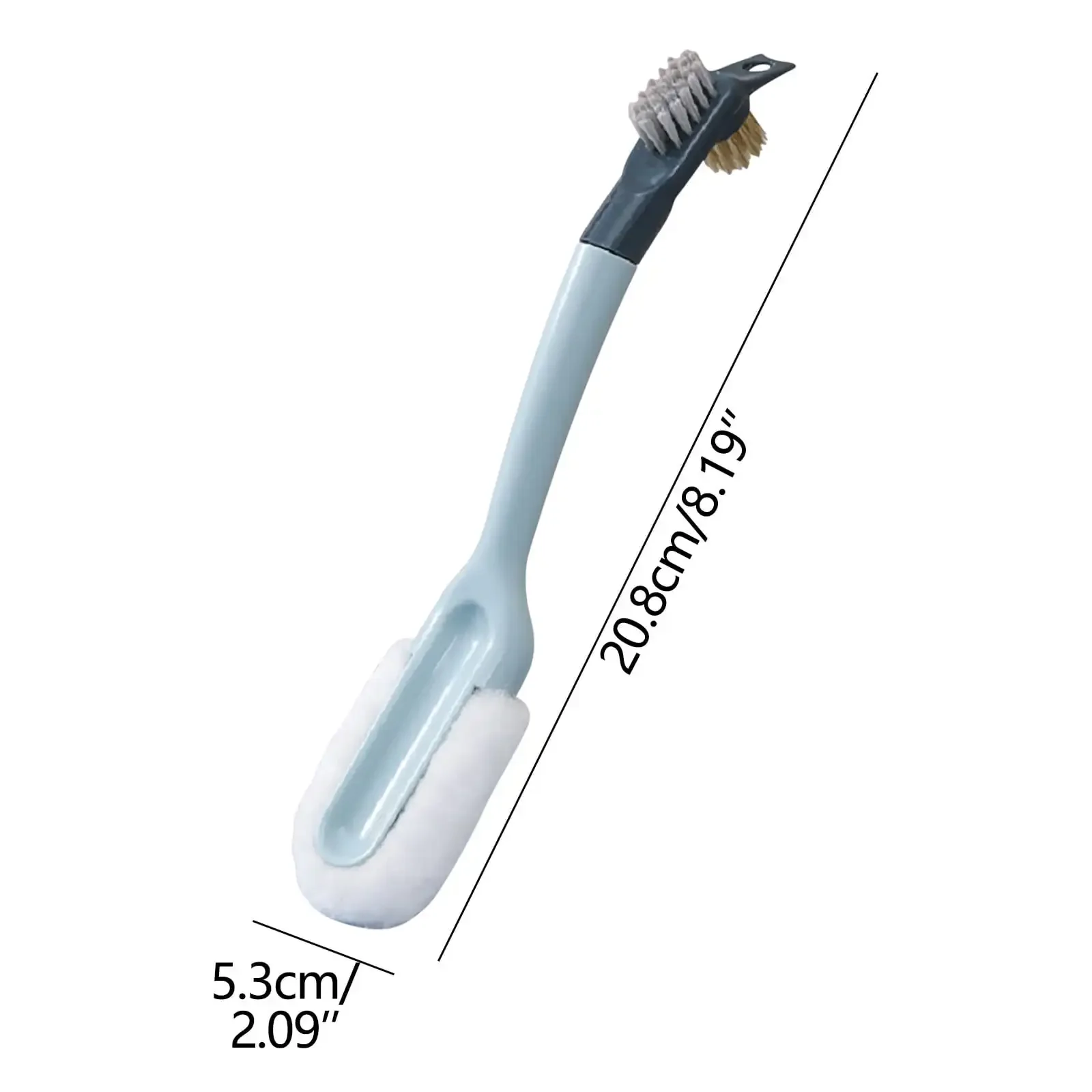 5-in-1 Multifunctional Long Handle Shoe Cleaning Brush with Soft Bristles Gentle & Effective for Maintaining Shoe Cleanliness