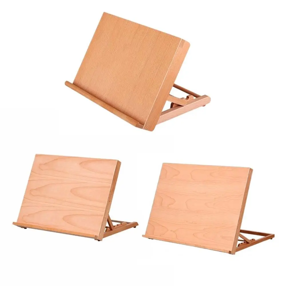 Picture 6: Folding Beech Wood Table Easel Multifunction Professional Art Painting Easel Portable Adjustable Sketch Easel Painting