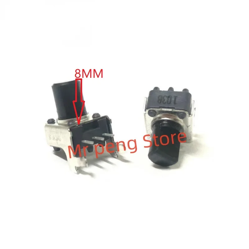 2pcs for ALPS RK09 single coupling 103B Rotary horizontal B10K power amplifier speaker adjustable volume 3-pin potentiometer 8MM