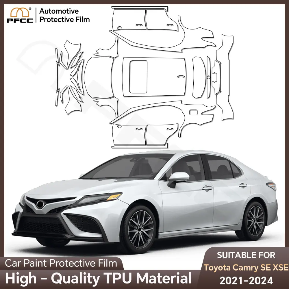 

PFCC PPF TPU for Toyota Camry SE XSE 2021-2024 Precut Paint Protection Film Body Clear Bra TPU Transparent Kit Accessories