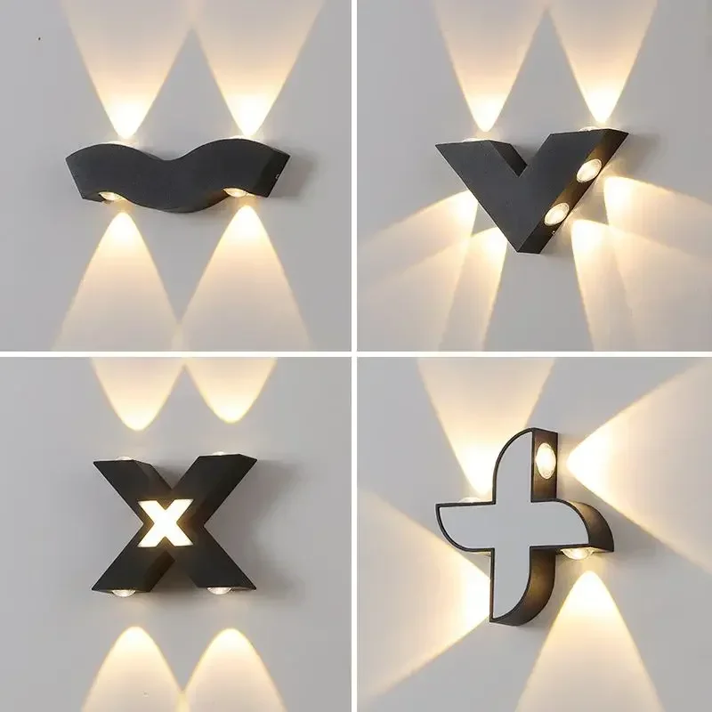 

IP65 outdoor waterproof wall light 220V 4W/6W/7W LED light villa park courtyard porch light sconce decorative lighting