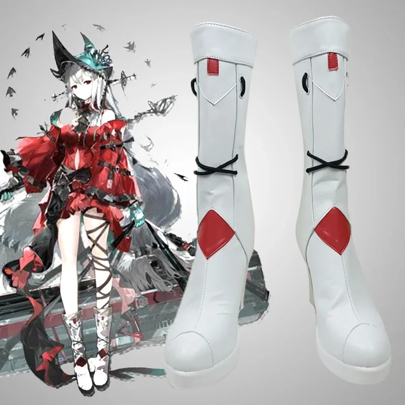 

New Game Arknights Skadi the Corrupting Heart Cosplay Shoes Boots Made Halloween Custom