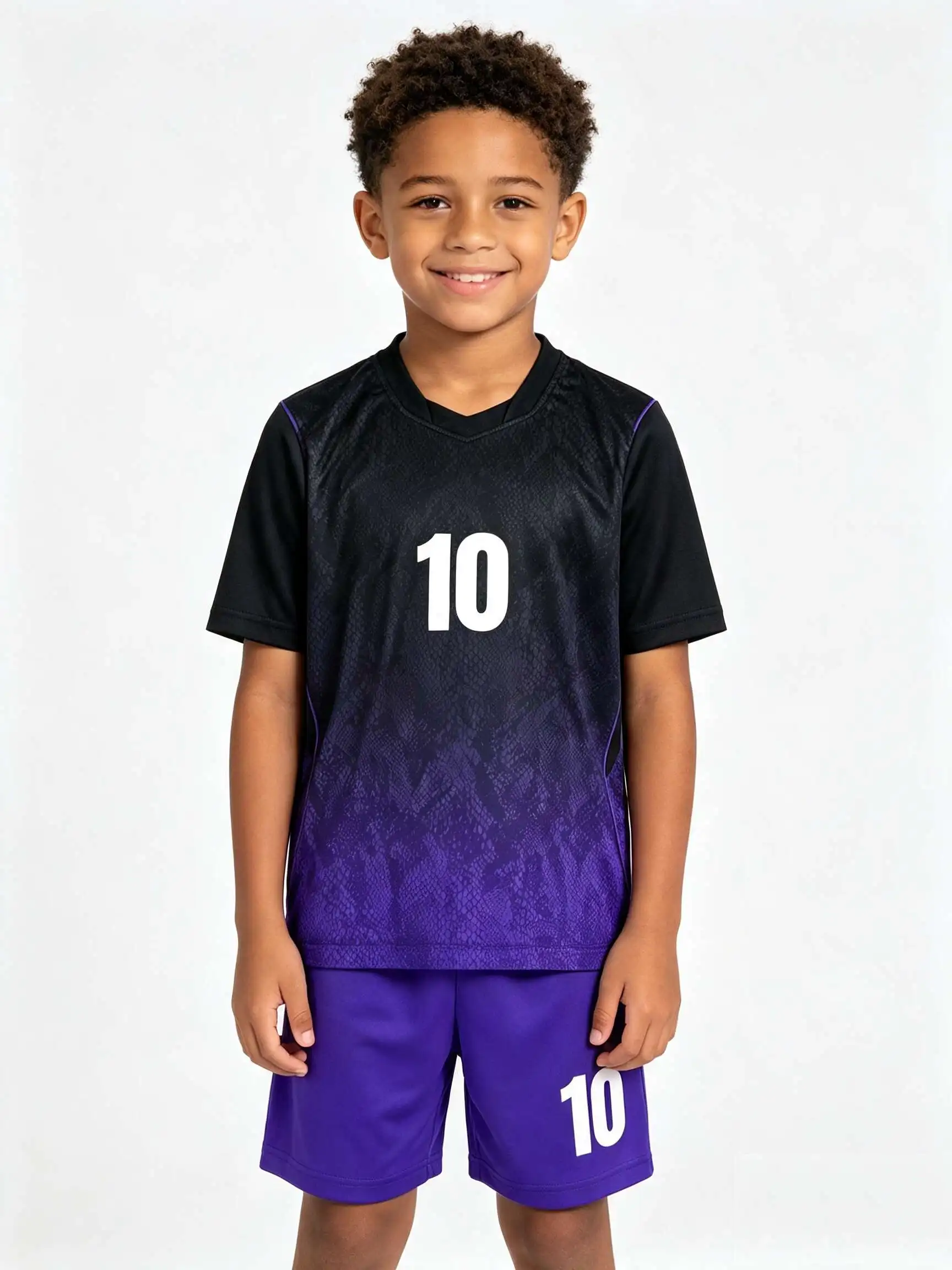 New 26/27 Unisex Blank Soccer 2‑Piece Set, Kids Adults Parent‑Child Kit, Custom No.1 7 8 9 10 for School Outdoor Team Sports