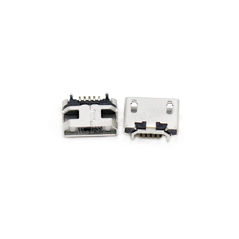 10pcs USB socket male head female seat MK5P 5-foot patch interface calf horn flat mouth curling full paste