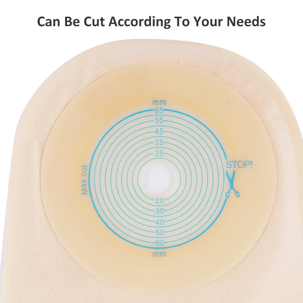 

10 шт. колостомические пакеты, сумки для стомы, 65 мм, цельные открытые сумки для стомы с застежкой-застежкой, полупрозрачный мешок для колостомы, мешок для стомы