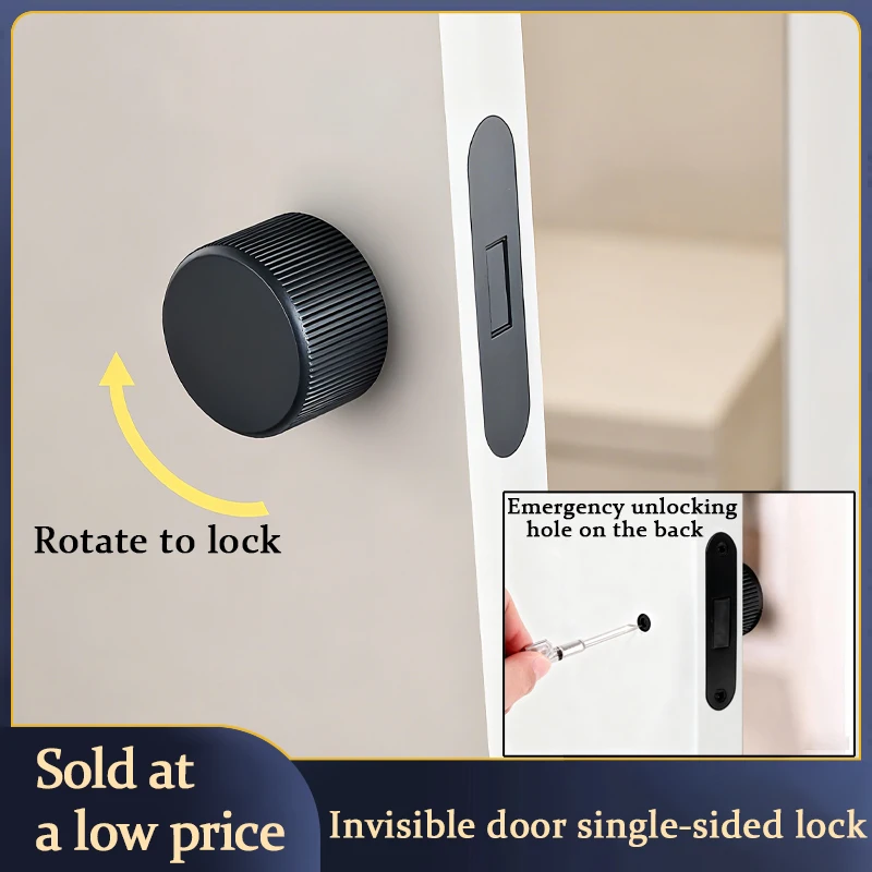 

Secret Room Hidden Door Lock Invisible Door Single-Sided Lock Bedroom Room Door Lock Background Wall Special Handle Hidden Lock