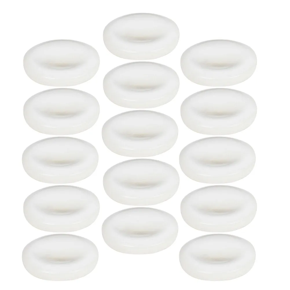 

Набор из 15 белых колпачков для клапанов трубы, сменные аксессуары, подходят для большинства моделей, запчасти для трубы