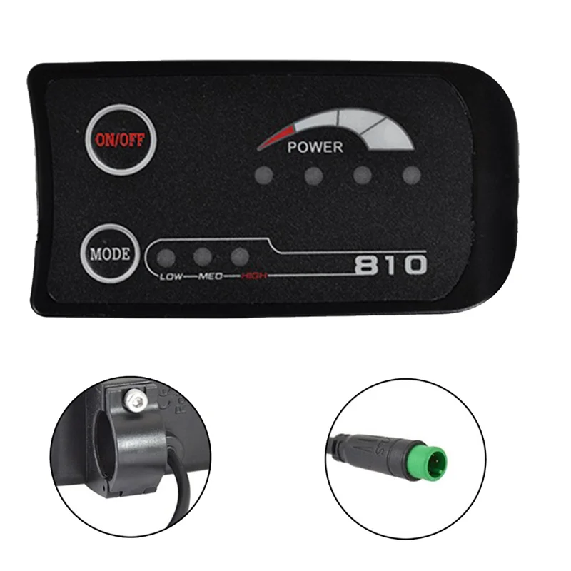 전기 자전거 계량기 LED 디스플레이, 전기 자전거 계량기 리치, S810, 5PIN, 36V UART