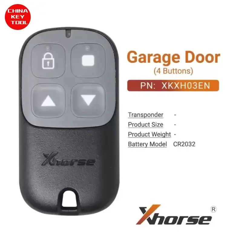 1PCS Xhorse VVDI Key Tool Wire Garage Remote Key 4 Buttons XKXH03EN