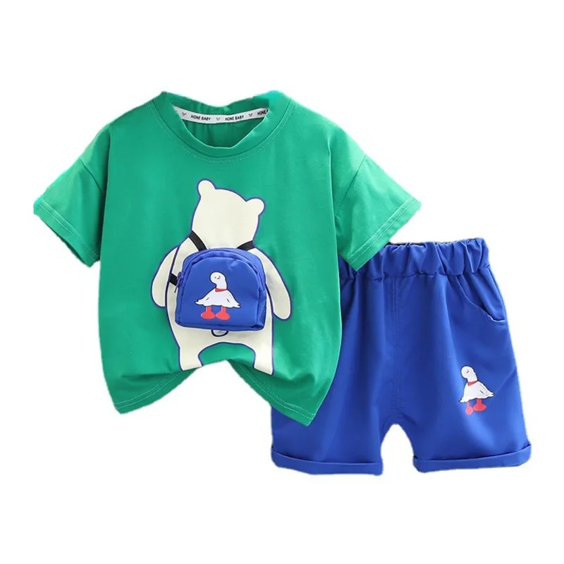 

New Summer Baby Clothes Suit Children Boys T-Shirt Shorts 2Pcs/Sets Kids Girls Clothing Toddler Casual Costume Infant Tracksuits