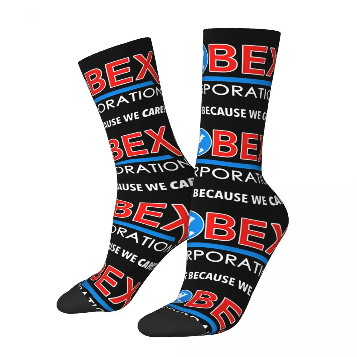 

Retro Marvelous Men's compression Socks Unisex Globex Street Style Pattern Printed Novelty Crew Sock