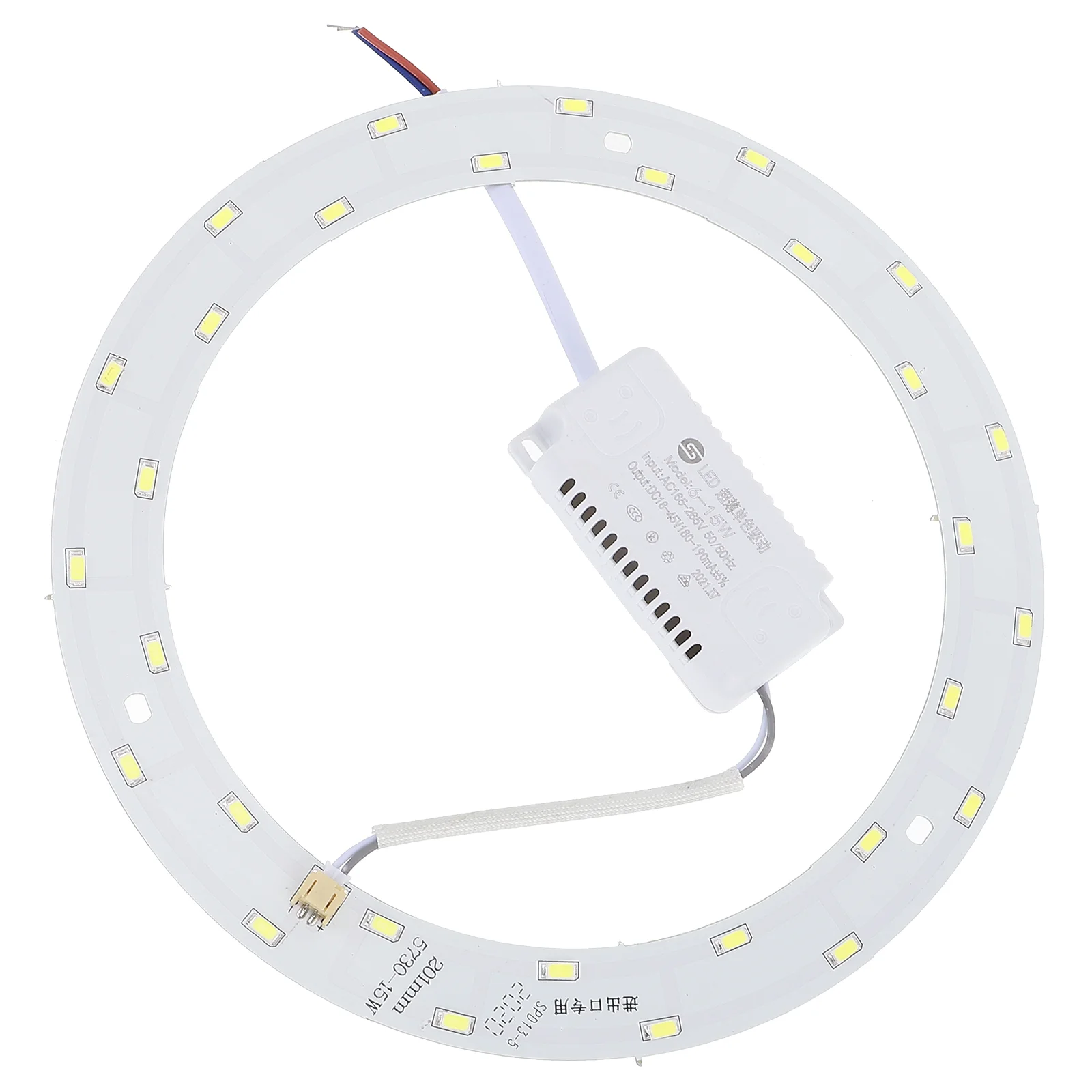 15W 220V-240V SMD 5730 30-LED Magnetic Circular LED Lamp LED Ceiling Light (Pure White Light)