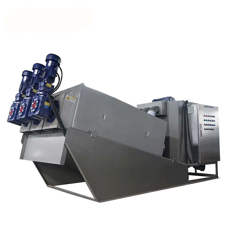 Petrochemical Group Wastewater Treatment Clog Free Oily Sludge Dewatering Machine MDS Volute Type Press