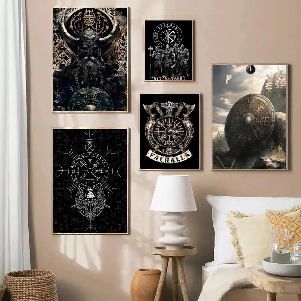 المسلسل التلفزيوني التاريخي الفايكنج-ملصق رائع حديث مقاوم للماء HD جدار الفن ملصق مائي ذاتي اللصق ديكور جمالي للمنزل #2