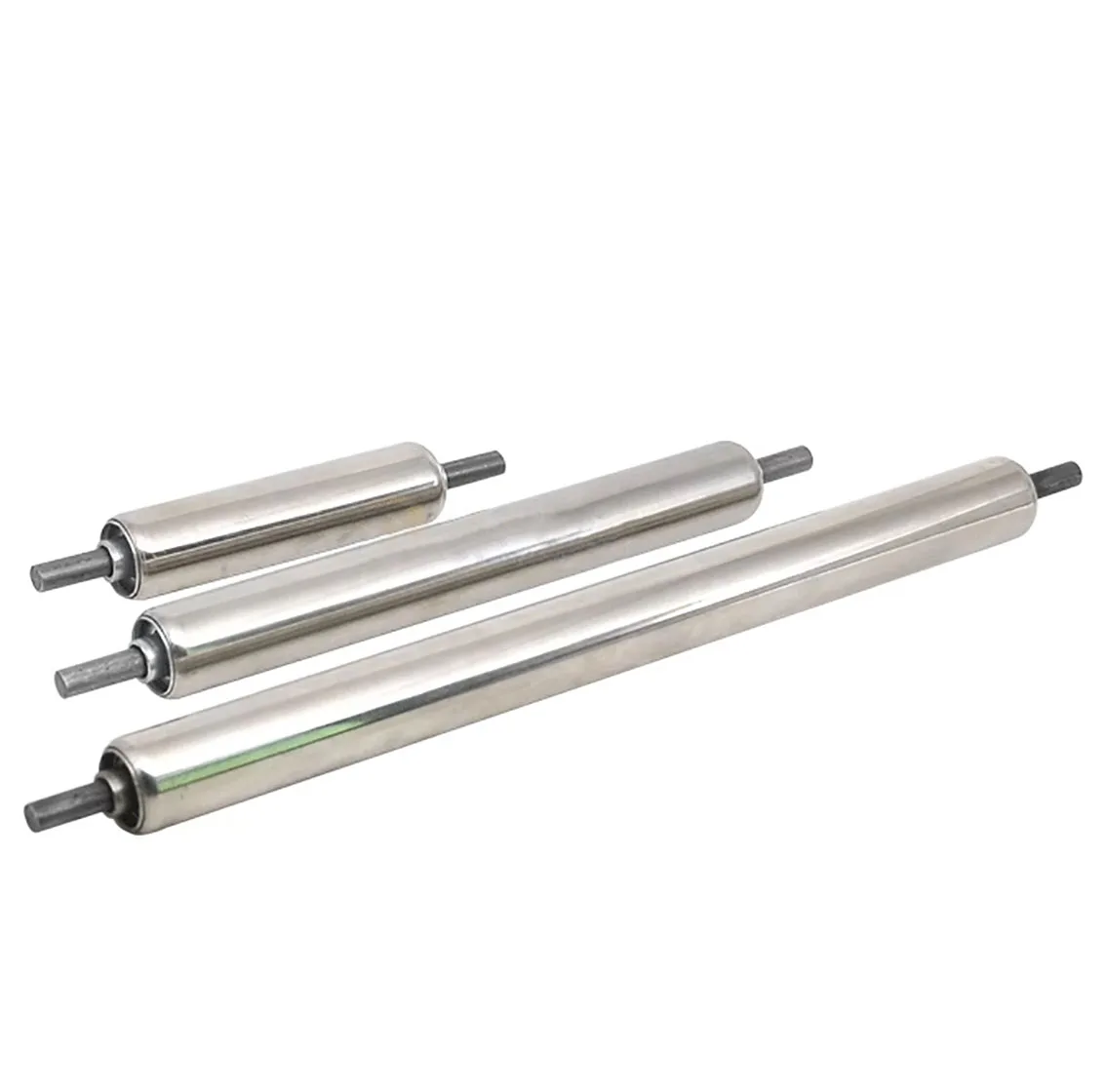 1Pcs 201 Stainless Steel Gravity Roller Conveyor Dia 25mm 38mm Total Length 150 200 250 300 350 400 450 500mm