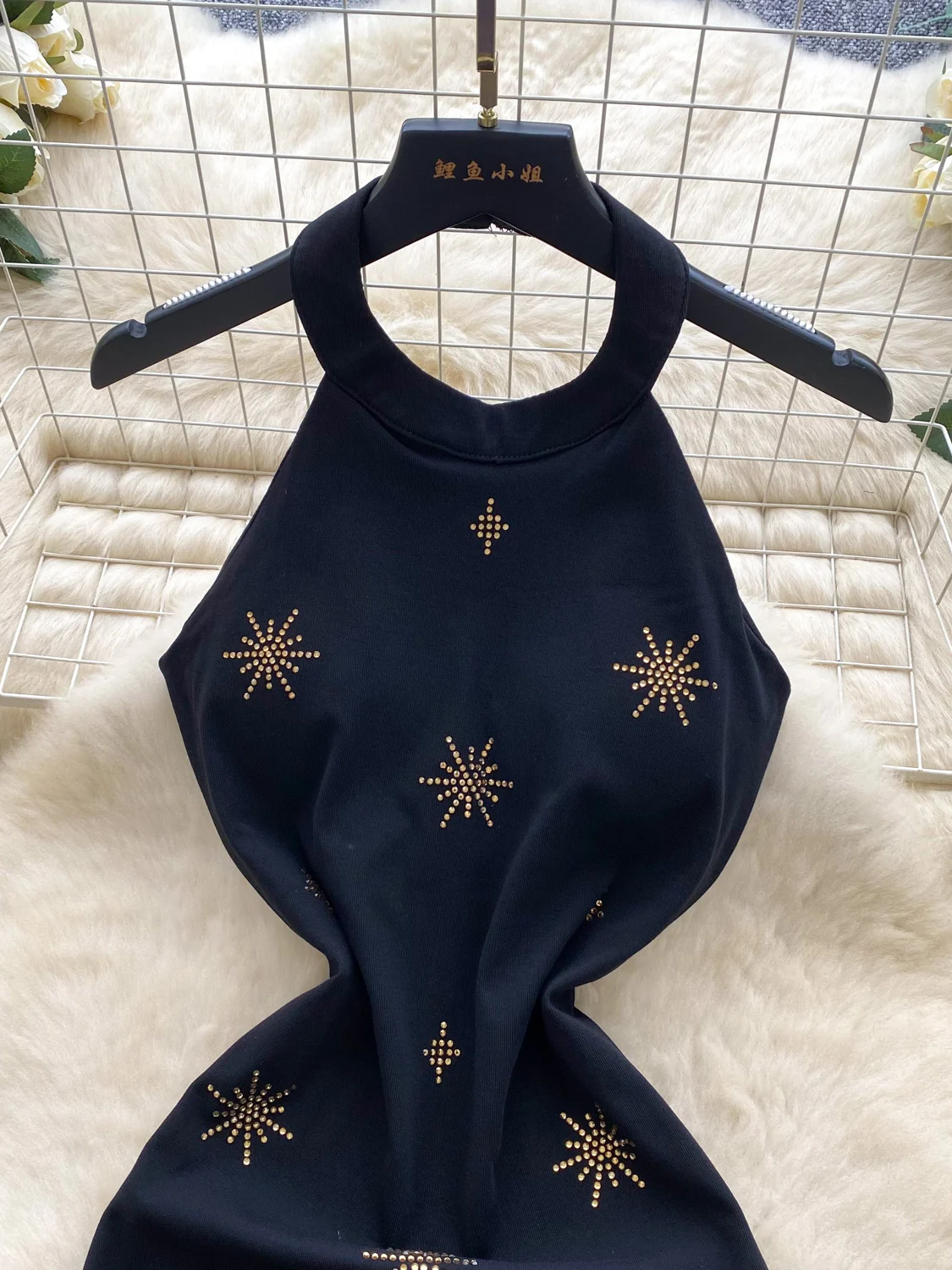 

Pure Desire Sexy Heavy Work Firework Sequin Ne Hanging Svel Dr Women's Slim Fit ort Skirt High Waist A-Line Skirt