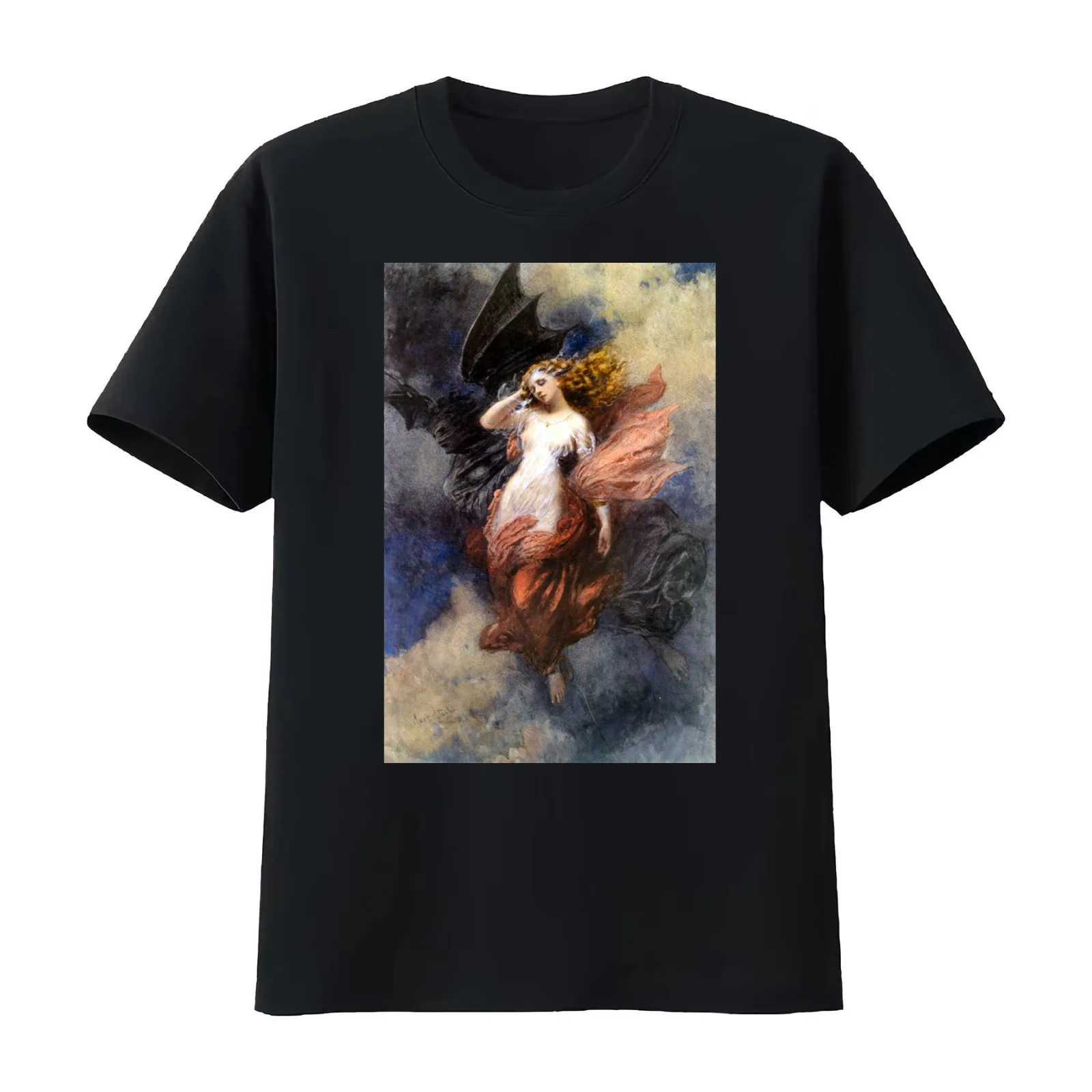 Death and the Maiden - George Clark Stanton T-Shirt Summer Casual Cotton Tee Oversized Streetwear Tops Vintage Graphic Print